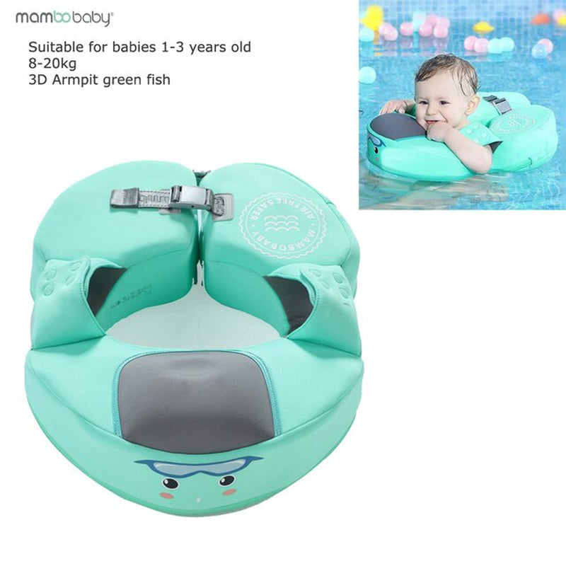 "Ultimate Baby Swim Trainer: Non-Inflatable Float Ring with Sunshade for Safe and Fun Water Play!"